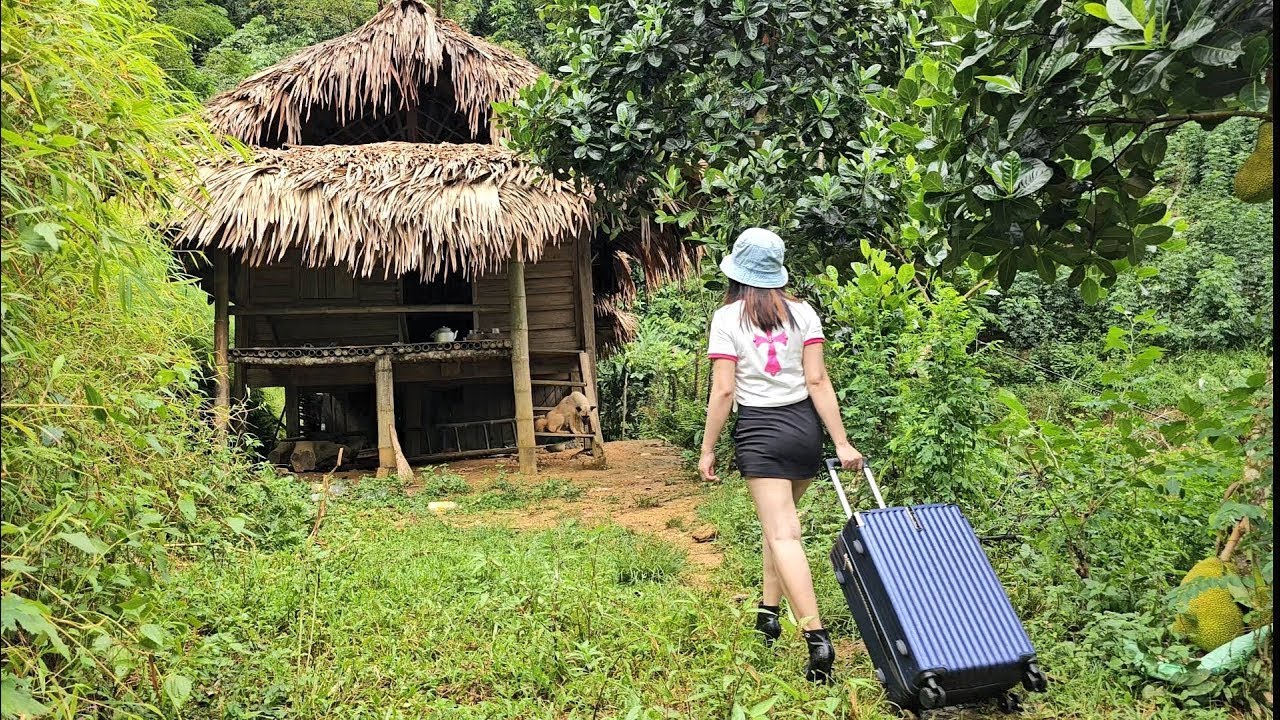 Talented young woman left the city, returned to old house in the forest built a new house - Finish