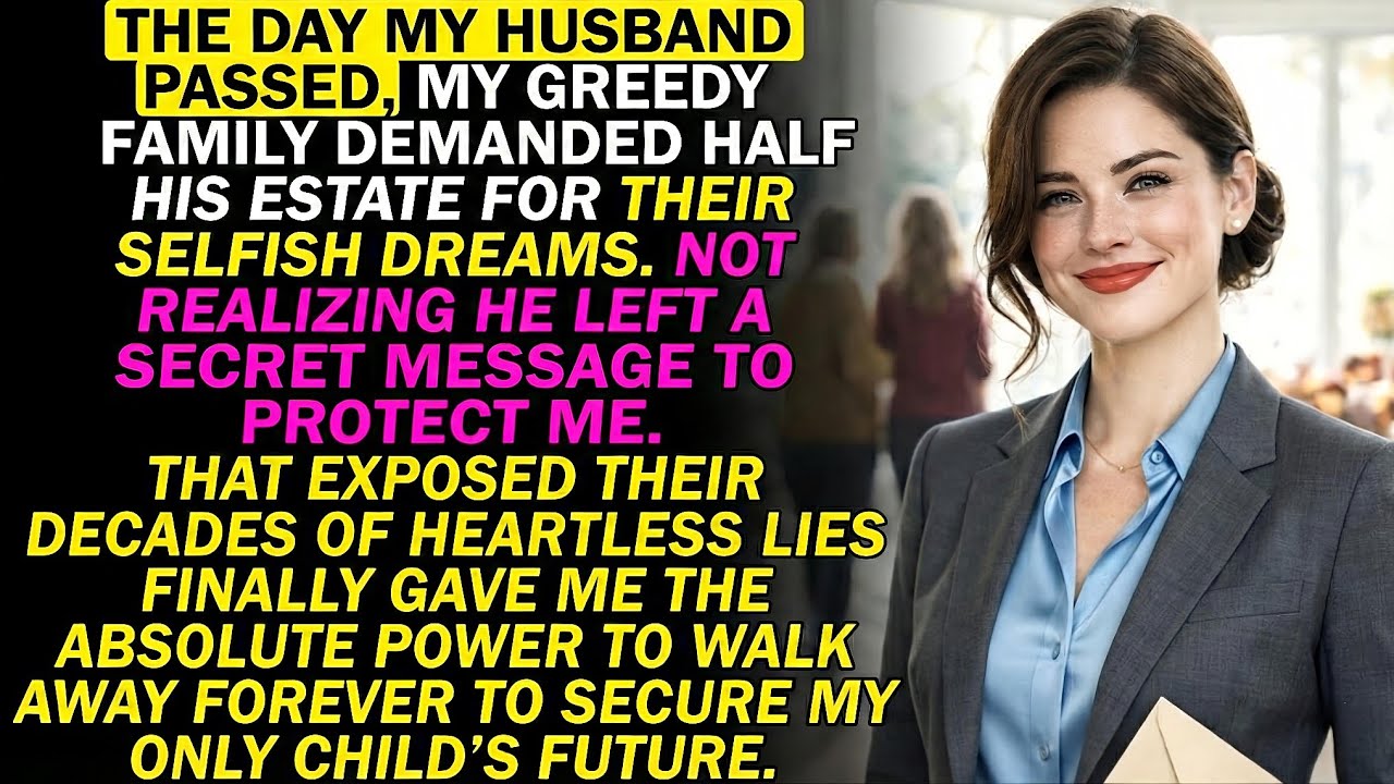 The Day My Husband Passed My Greedy Family Demanded Half His Estate For Their Selfish Dreams 