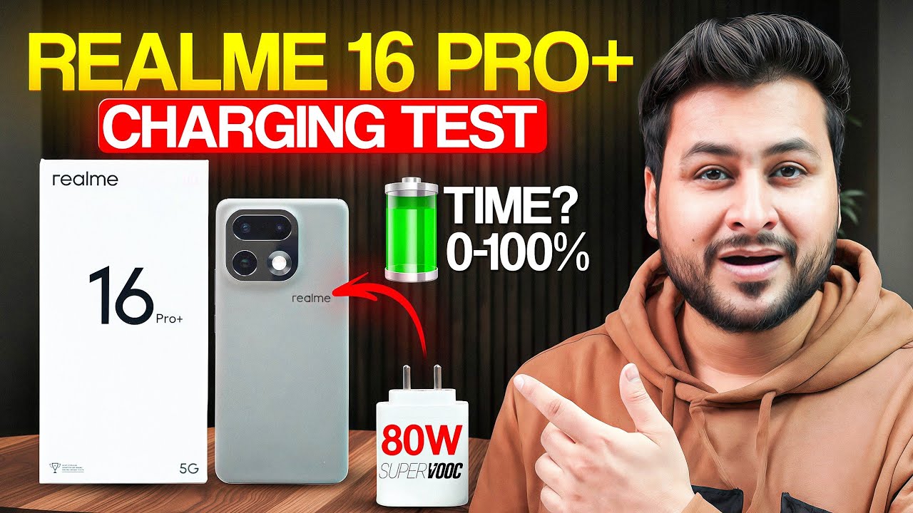 Realme 16 Pro Plus Charging Test | 7000mAh Battery with 80W SUPERVOOC (0&ndash;100%) 🔥
