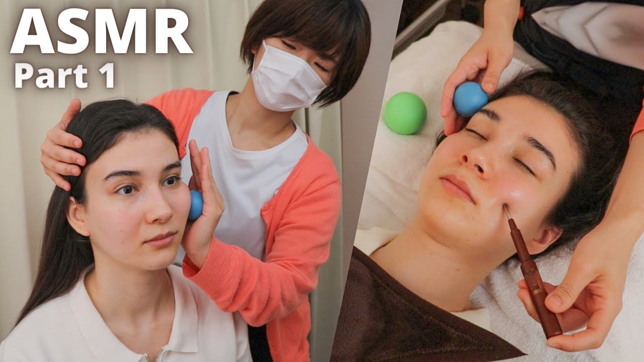 ASMR I got my FACE BALANCED in Japan, Soft Spoken (Part 1)