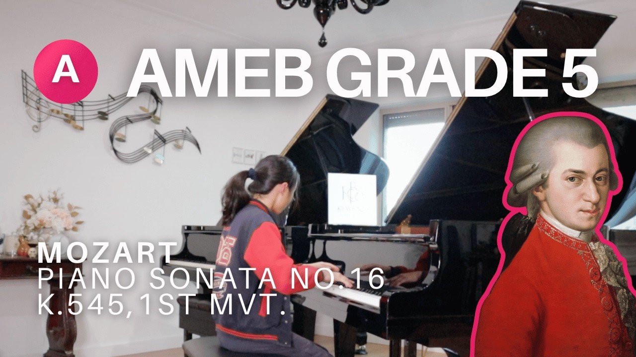 Sonata K.545, 1st Mvt. - Mozart | AMEB Grade 5 Piano for Leisure (Khue)