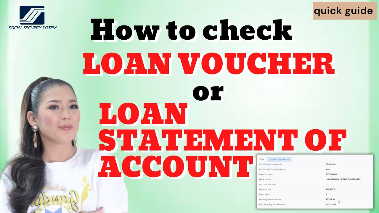SSS | Saan makikita ang SSS Salary Voucher or Loan Statement of Account | check your Loan Balance
