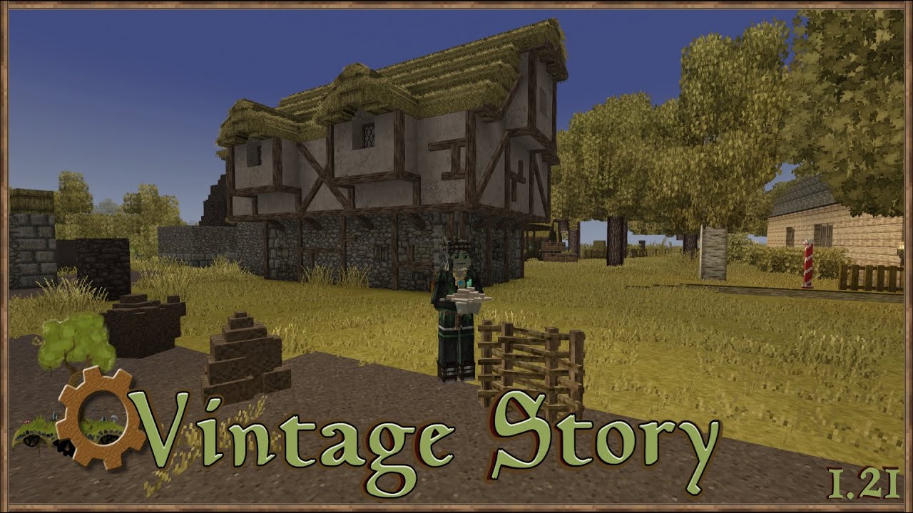 Vintage Story - Строительство из плетня и глины впервые - Эпизод 98