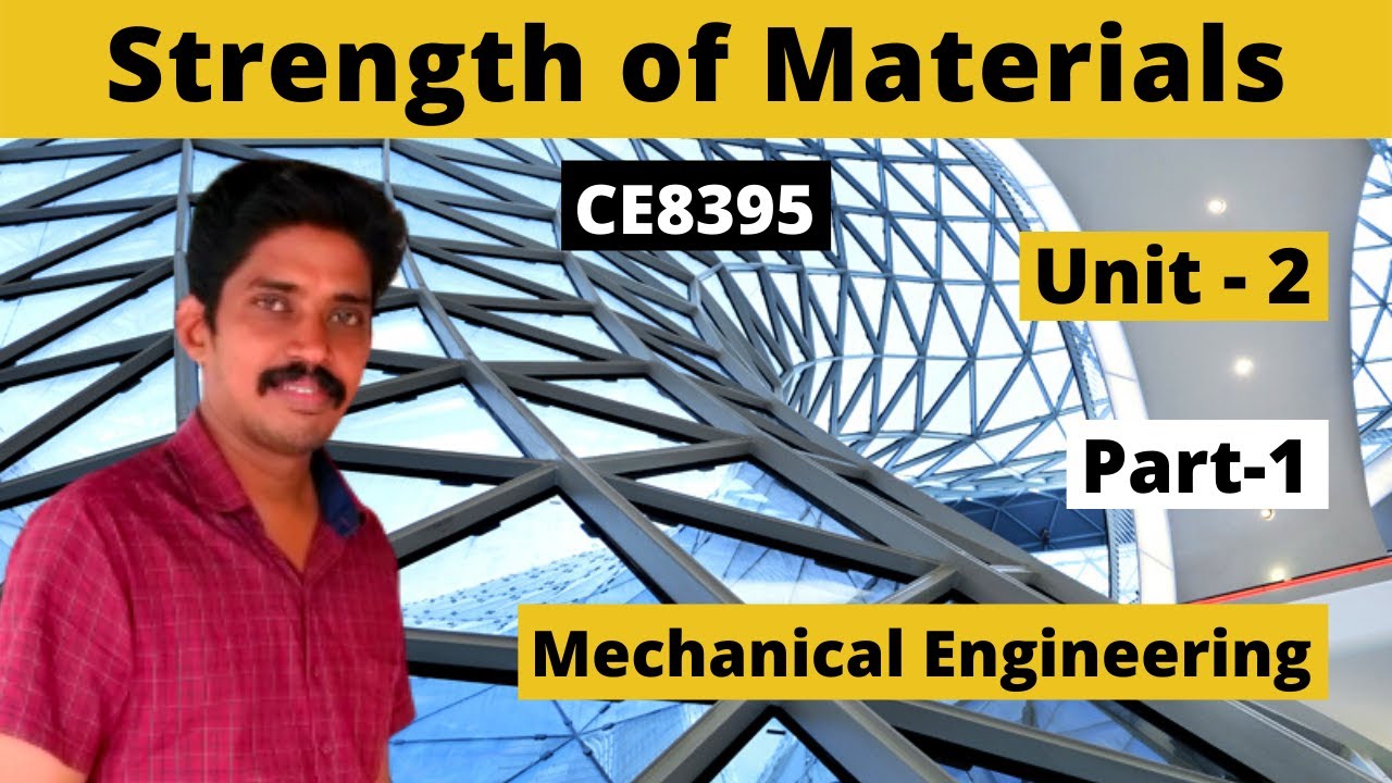 Strength of Materials for Mechanical Engineers| SOM| CE8395| Unit-2| Mech