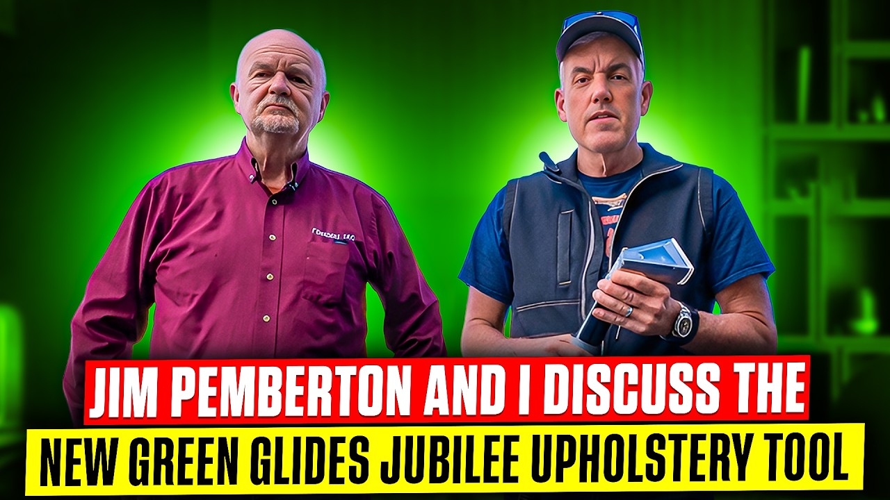 Jim Pemberton and I discuss the new Green Glides JubiLee Upholstery Tool