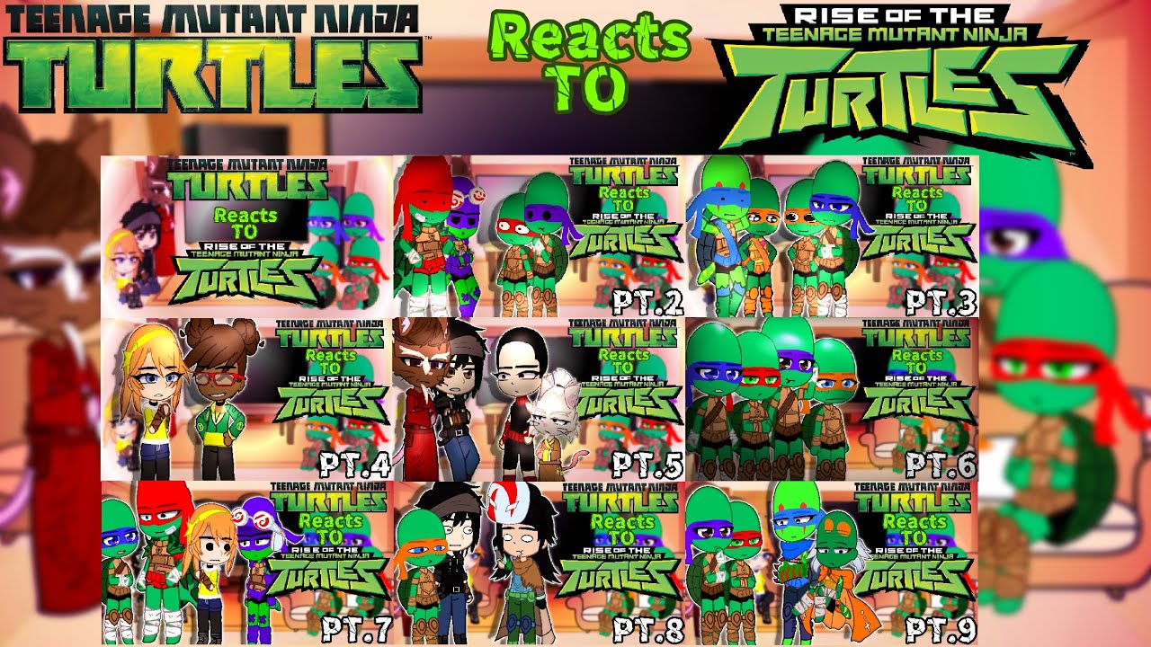 TMNT 2012 Reacts To ROTTMNT (All Parts)|| Gacha Reaction