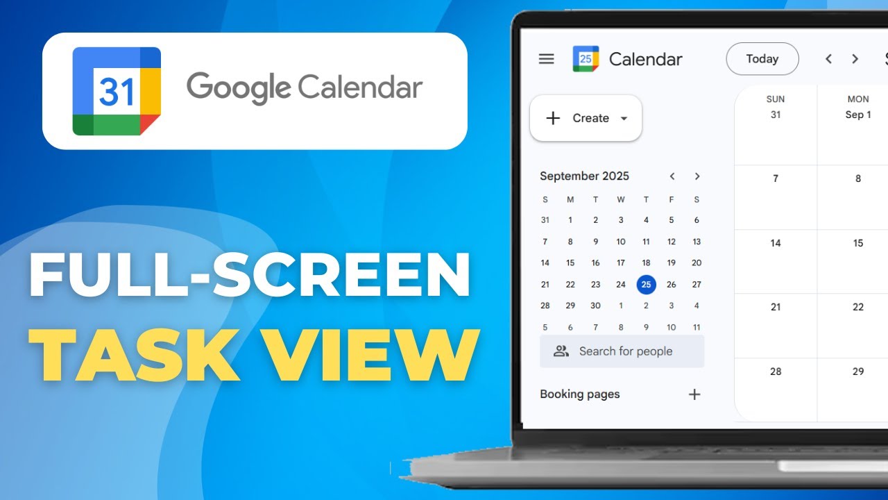 How to Use Full Screen Task View in Google Calendar (Quick Guide)