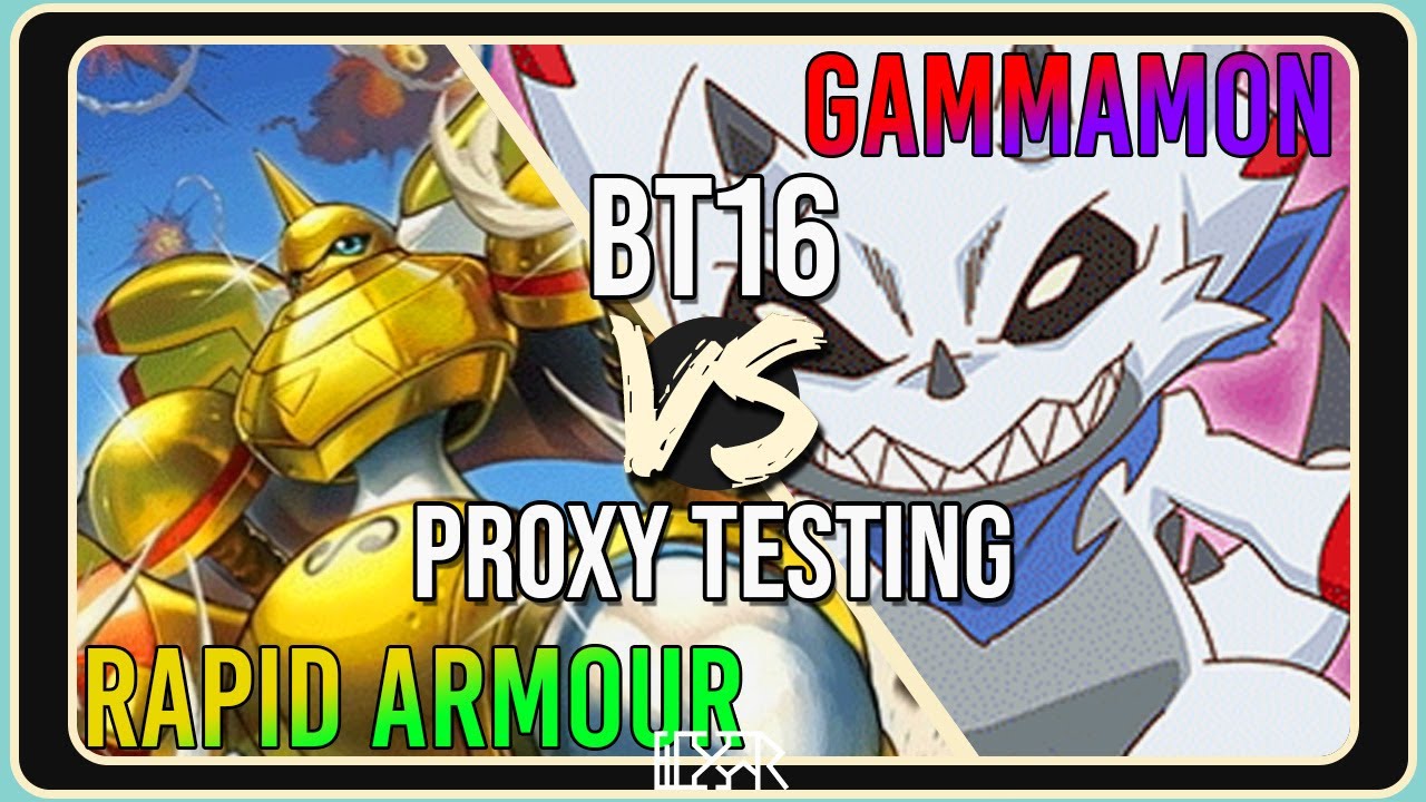 Armour Vaccine vs Gammamon [Digimon TCG BT16 BO1] Match Commentary