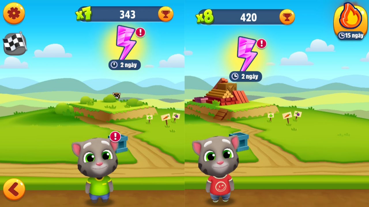 Talking Tom Gold Run Becca Update 2020 vs Talking Tom Gold Run Streamer Tom 2025