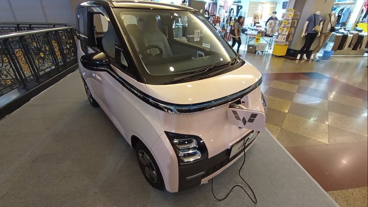 Wuling Air EV Pink Long Range walkaround exterior and interior (Brunei)