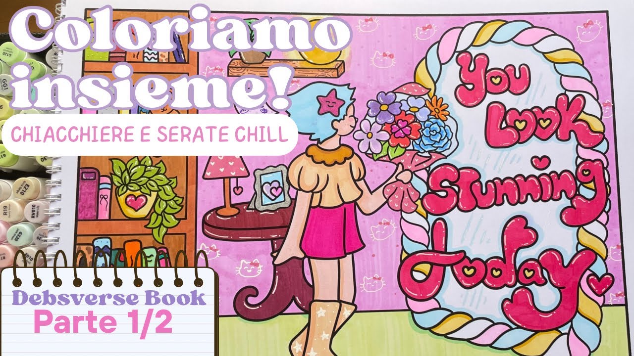Coloriamo insieme! 📖🎀Live 1/2  You look stunning today  {Libro Spring Magic Vibes, 2025}