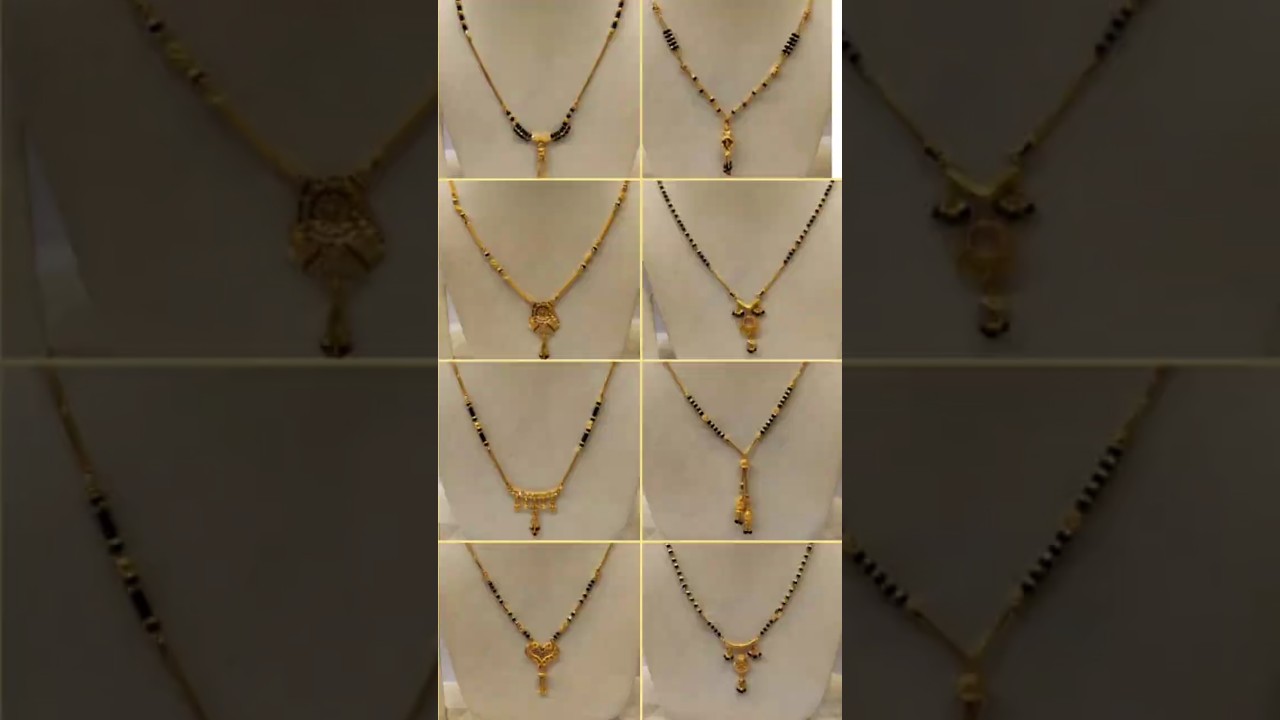 ✨ Stylish Daily Wear Gold Short Mangalsutra Design 💛 | Trending Look for Everyday Use!