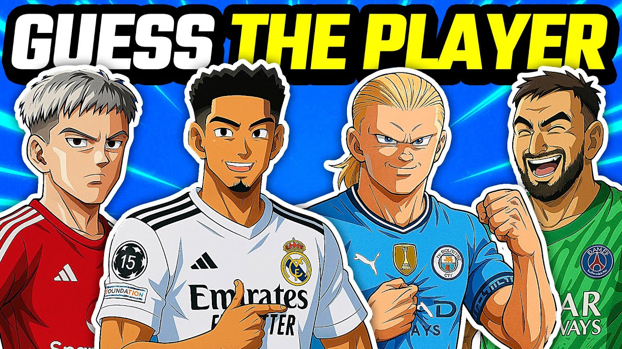 GUESS THE PLAYERS BY ANIME FILTER | FOOTBALL QUIZ TRIVIA 2025