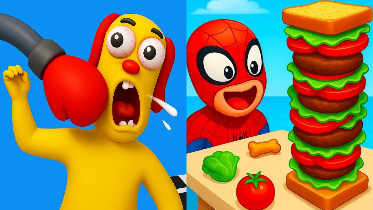 Annoying Uncle Punch Game vs Sandwich Runner 🐸🐸🐸 Hard Levels Challenge Walkthrough Gameplay PN158