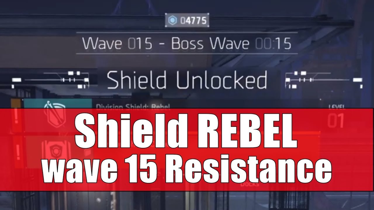 The Division Shield REBEL | Wave 15 Resistance | Tactician & Reclaimer build | Simple Way