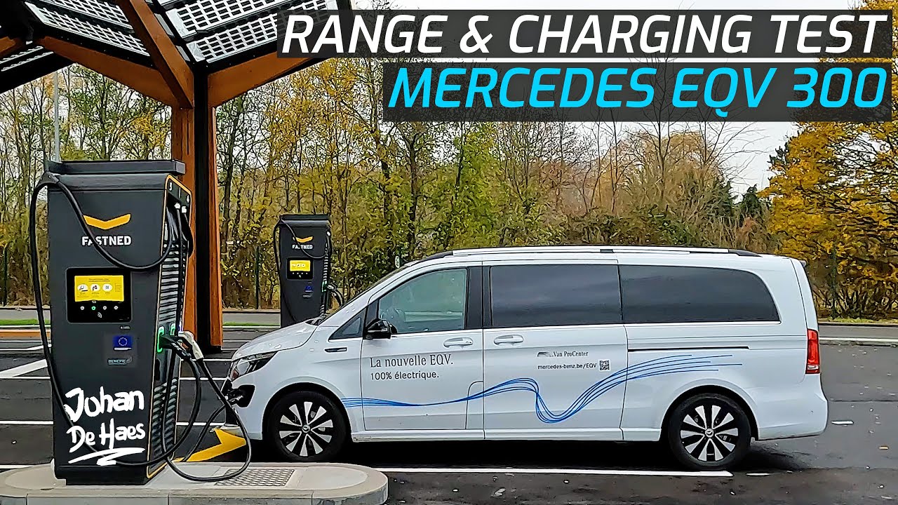 MERCEDES EQV 300 L3🔋RANGE TEST AND⚡FAST CHARGING TEST