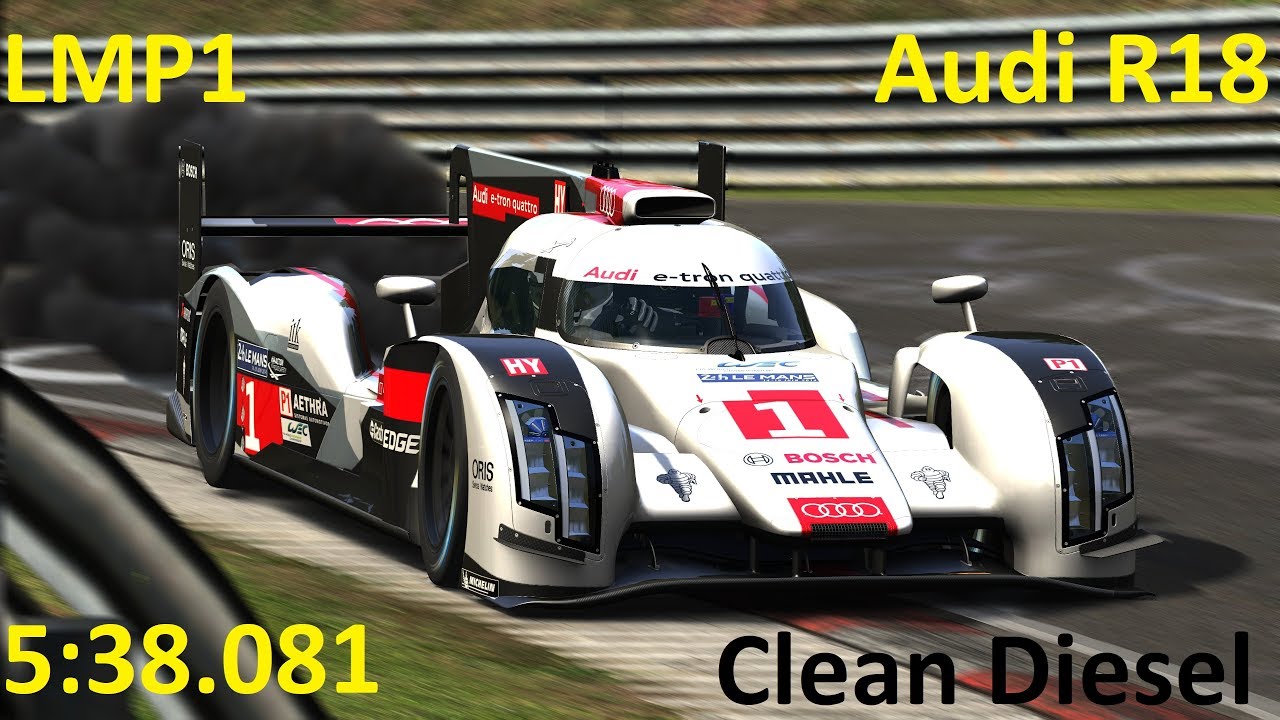 LMP1 Audi R18 e-tron quattro 2014 Nürburgring Nordschleife Hotlap 5:38.081 4K