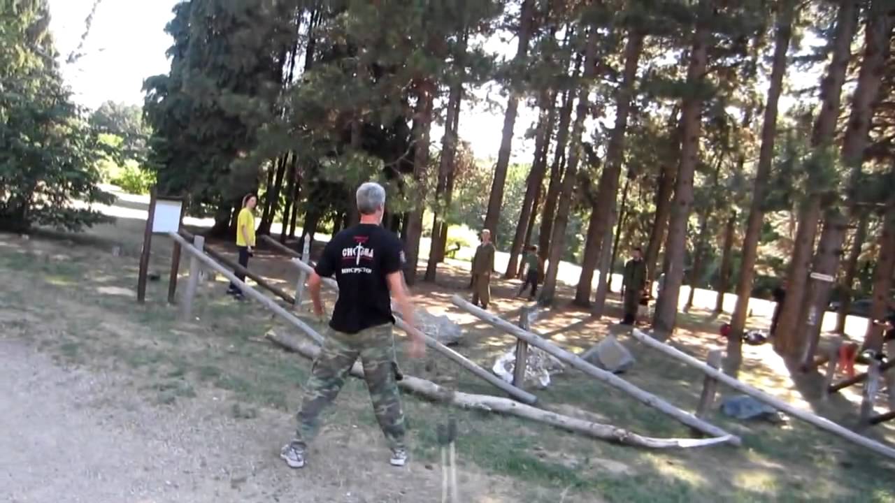 Exercises with Cossack whip