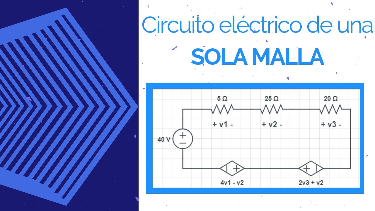 🥇Calcular la potencia de cada elemento del circuito▶Circuito de una MALLA o de un LAZO ejercicio #3