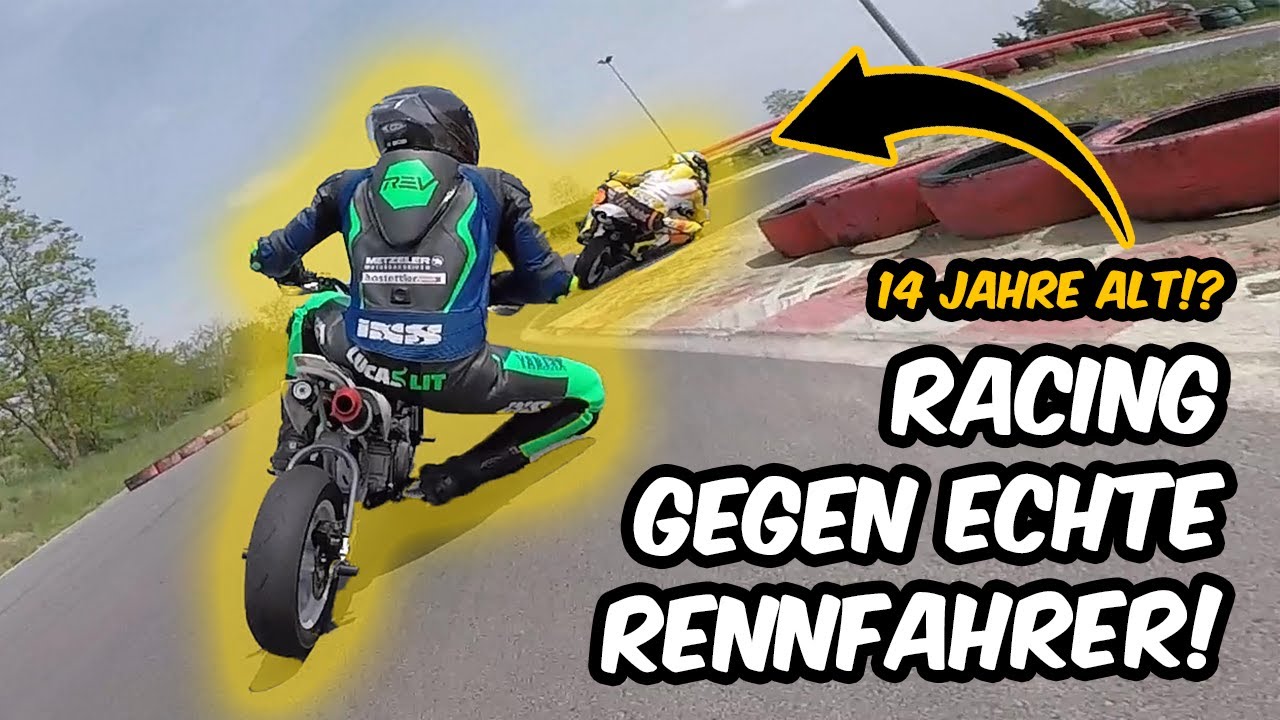 Ich überhole echte Rennfahrer! | Pitbike Action!