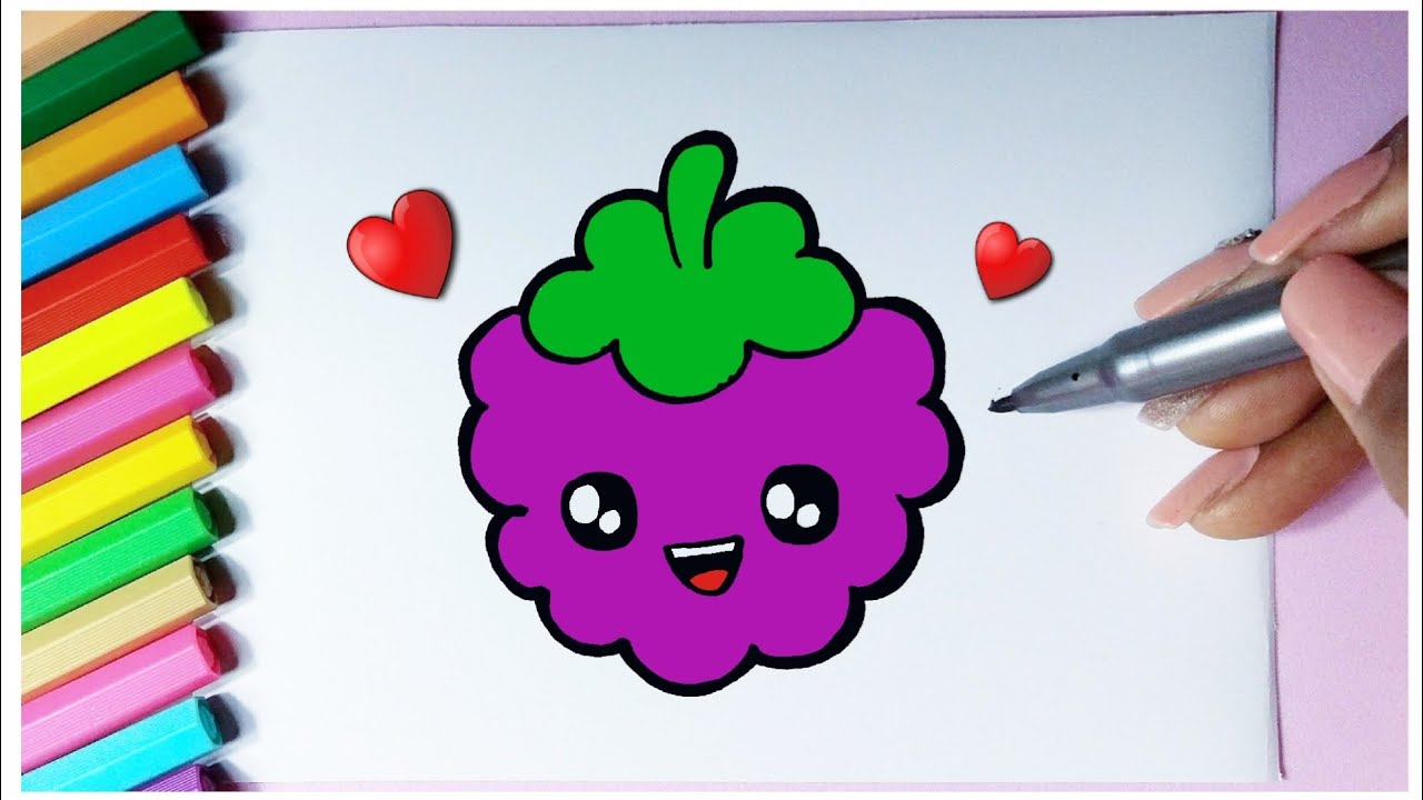 Como desenhar Amora fofa Kawaii ❤ Desenhos Kawaii - Desenhos para Desenhar