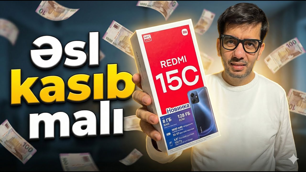 Kasıbın dostu deyilən smartfon | Redmi 15c - Technovlog_az
