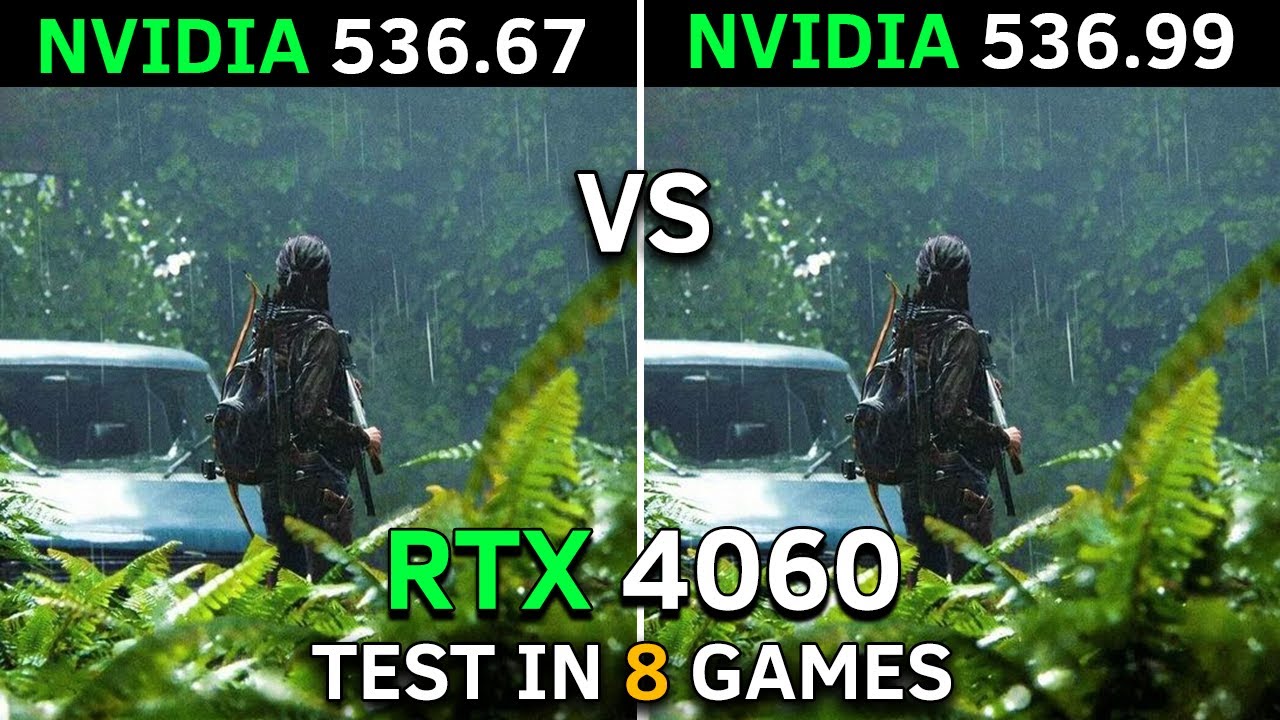 Nvidia Drivers (536.67 vs 536.99) RTX 4060 Test in 8 Games 2023