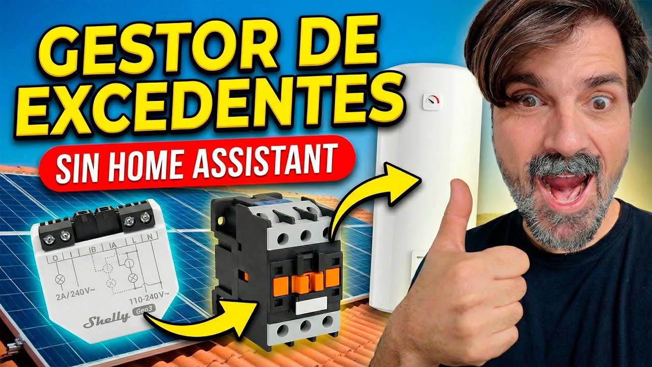El gestor de excedentes MÁS BARATO con Shelly EM (sin Home Assistant)