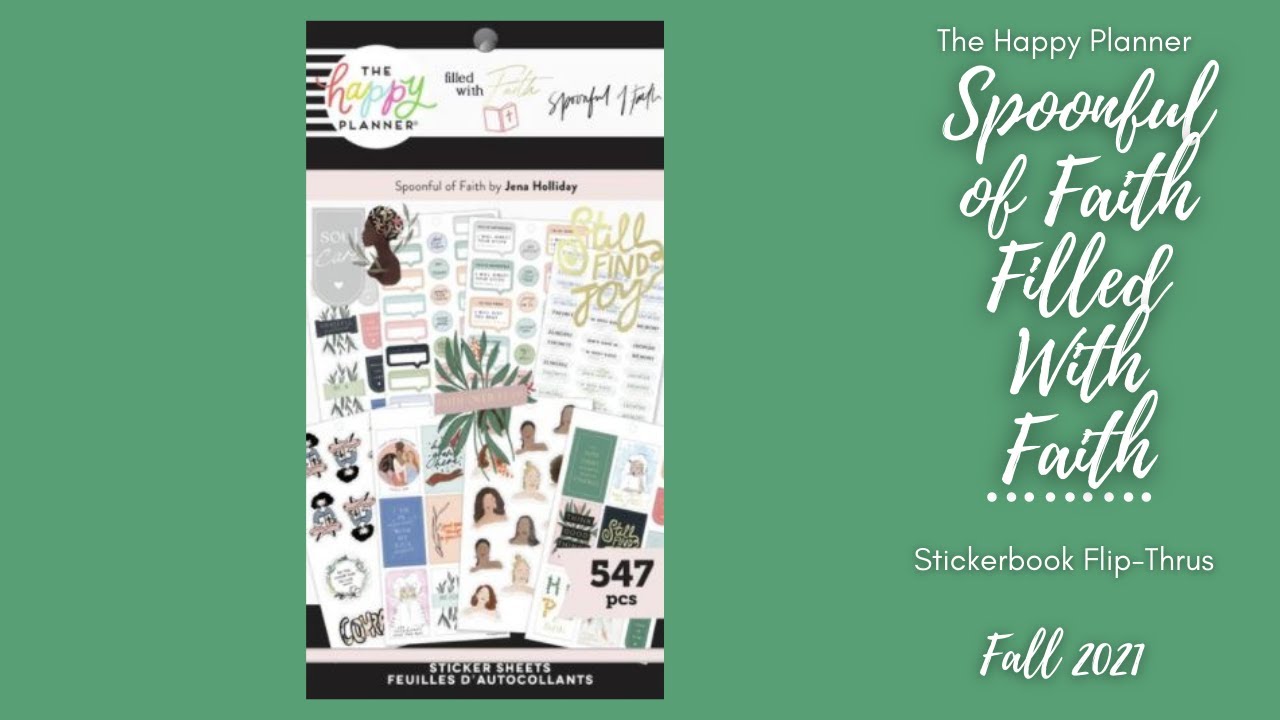 Spoonful of Faith-Filled With Faith | Sticker Book Flip-Thru | The Happy Planner | Fall 2021