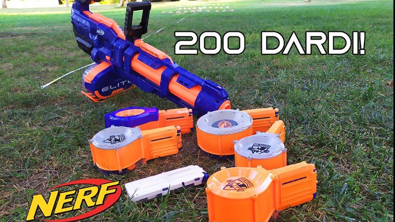 Sparo 200 Dardi con il Nerf TITAN CS-50!!