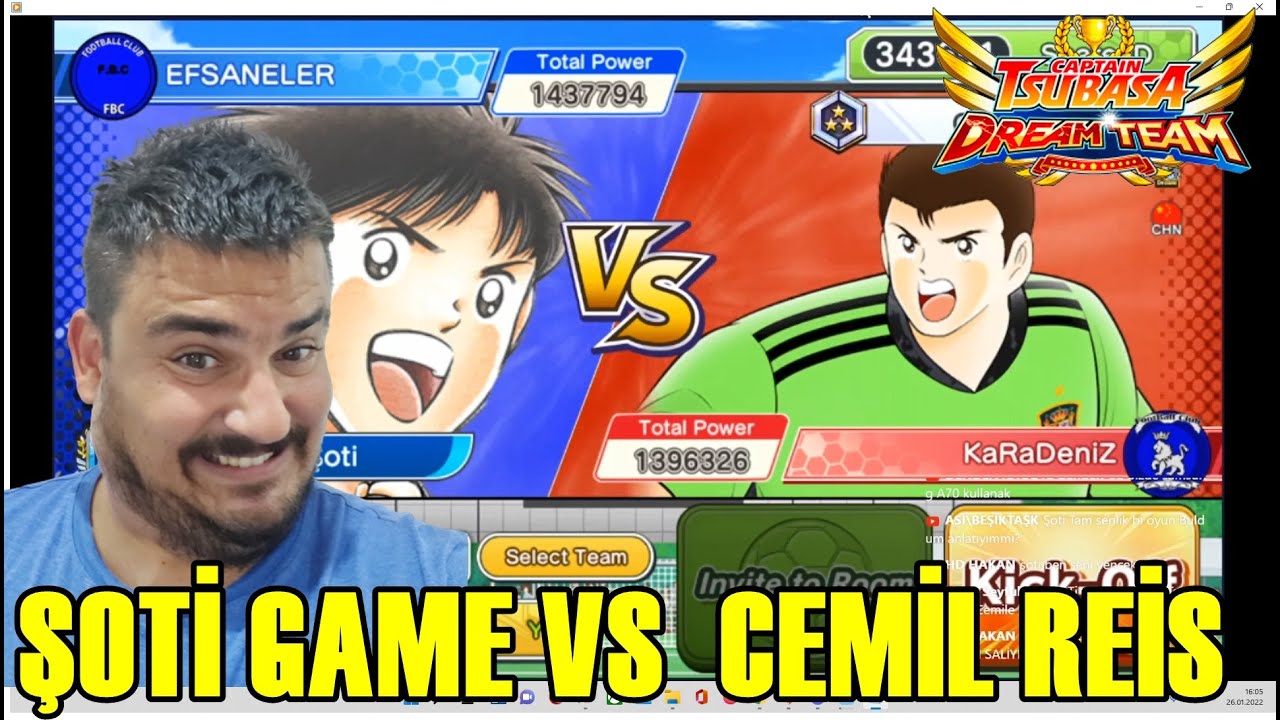 CEMİL REİS VS ŞOTİ GAME | CAPTAİN TSUBASA DREAM TEAM
