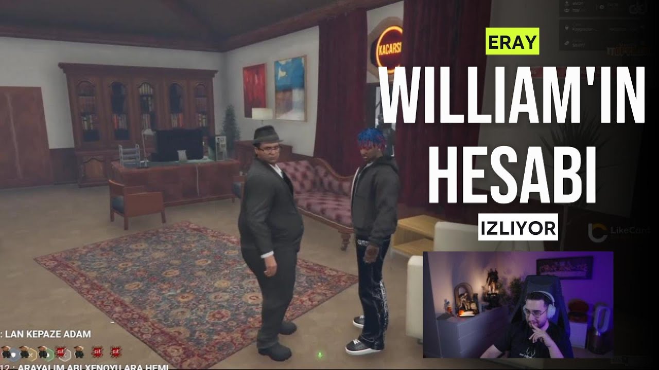 Eray, 'Yaşar'a William'ın Hesabı Soruluyor!' izliyor.