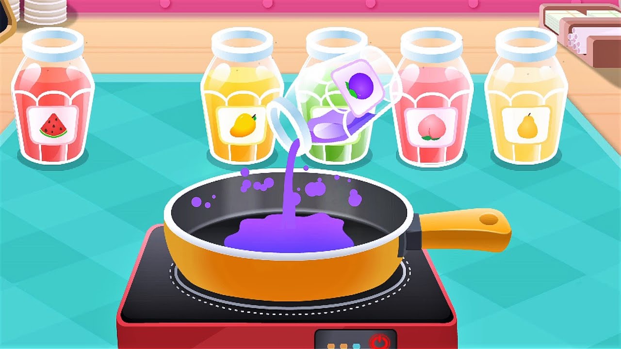 Little Pastry Chefs - Play Ice Cream Truck and Making Creative Desserts - Babybus Gameplay video