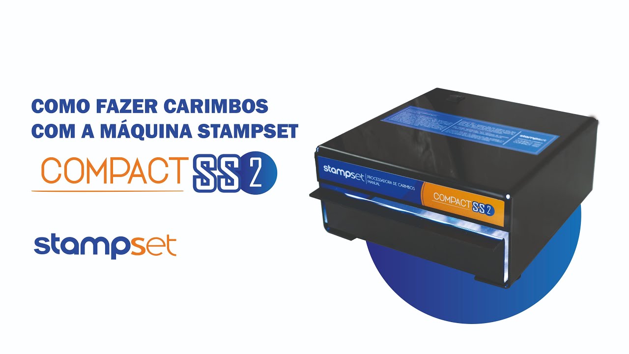 Como fazer carimbos Máquina Compact SS2 Stampset