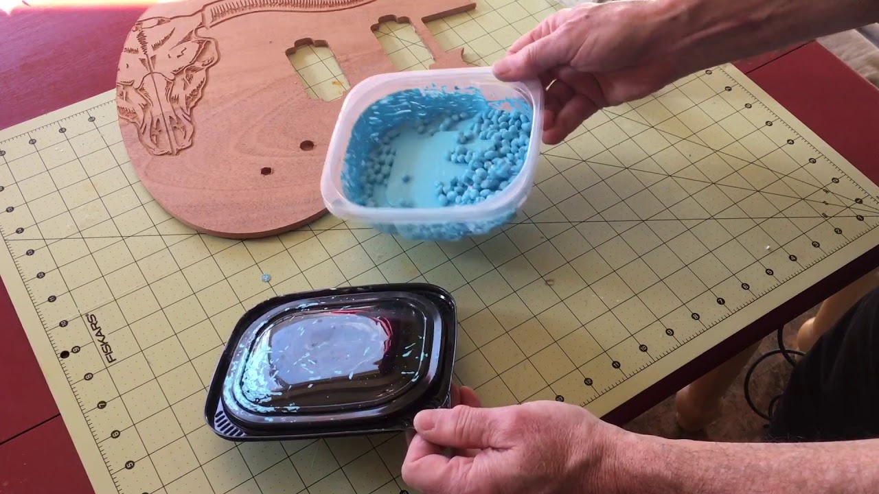 Using Oven Baked Polymer Clay For Inlay On A Guitar
