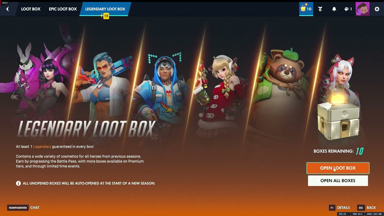 10 Legendaries for 10 years of OW