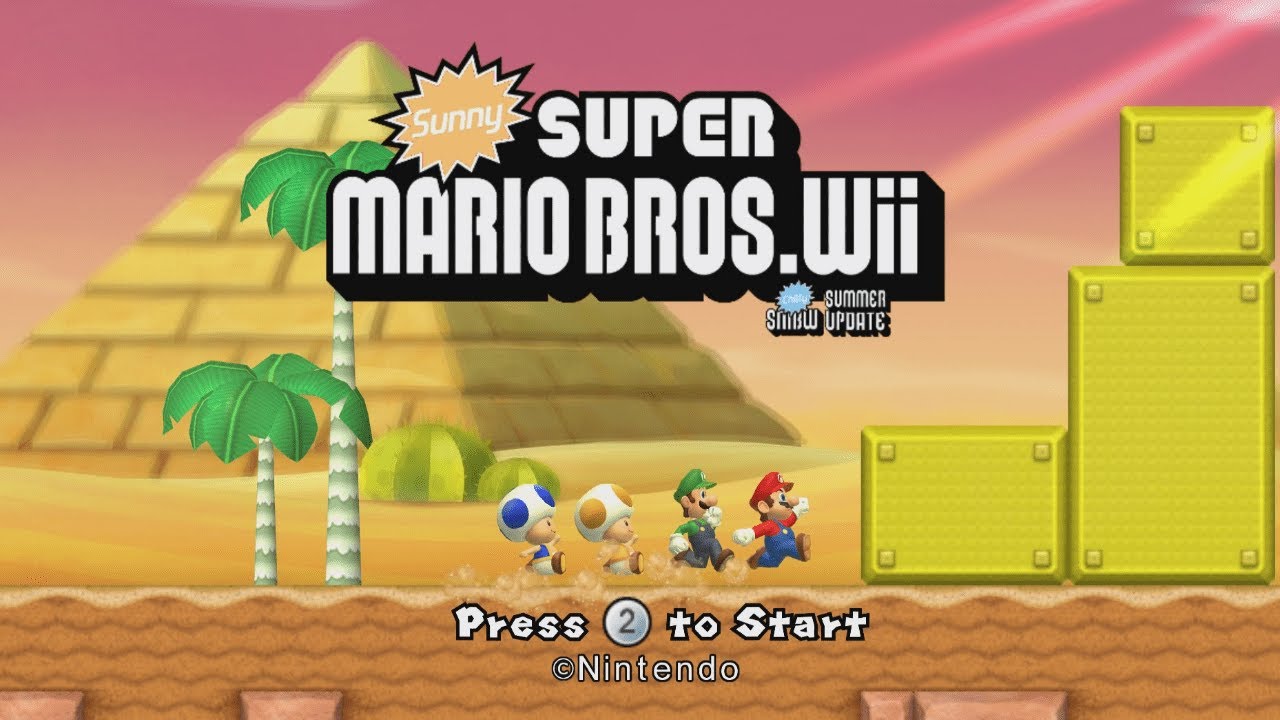 Sunny Super Mario Bros.Wii #1 Walkthrough 100%