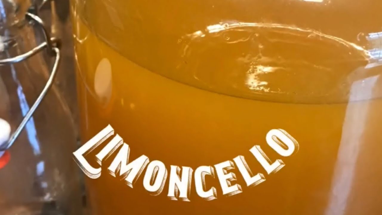 Easy Homemade Limoncello with honey