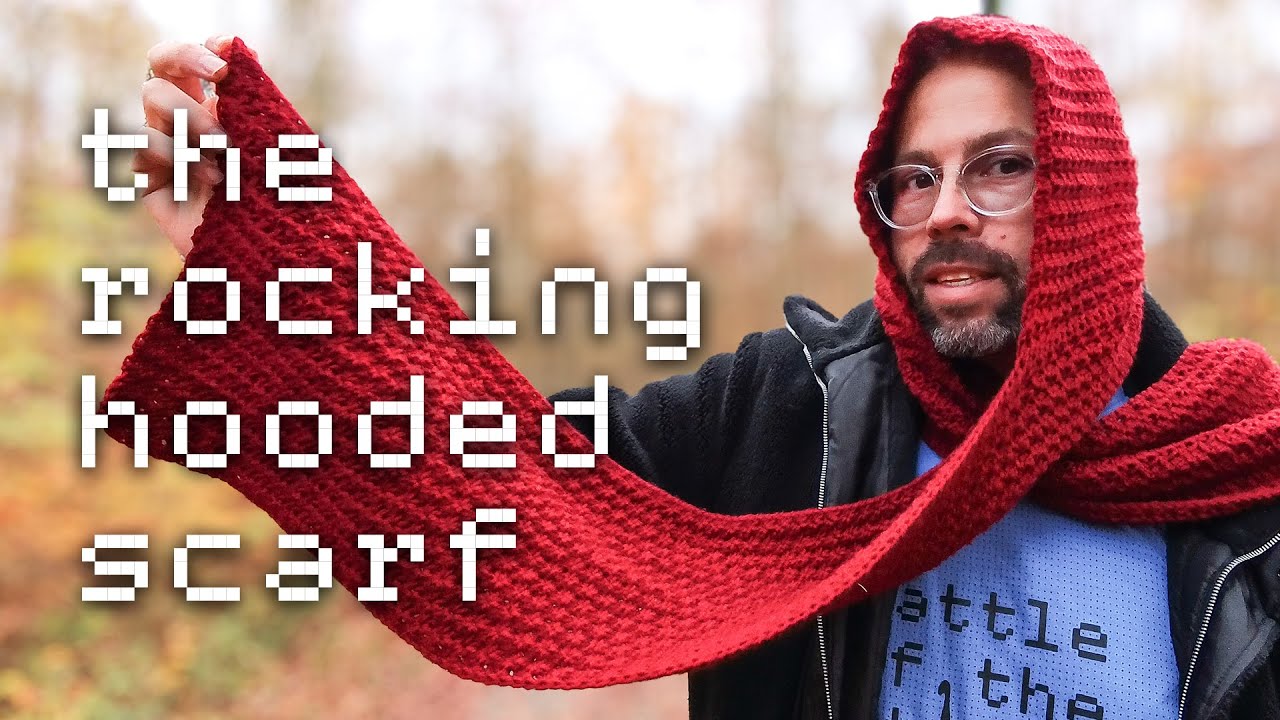 How to Crochet a HOODED SCARF 🧣 Right-handed Crochet Tutorial
