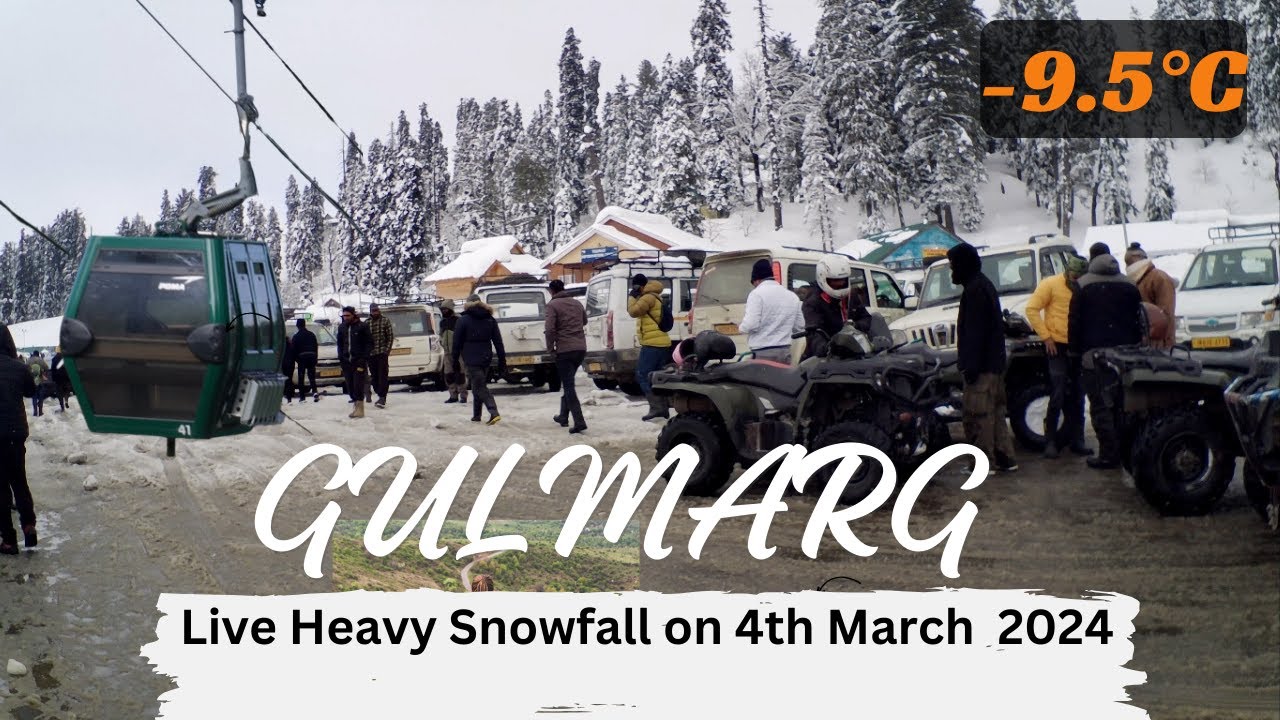 Gulmarg in March & April 2024 | Gulmarg Heavy Snowfall in March 2024