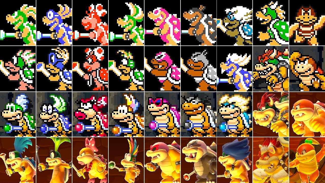 Super Mario Maker 2 - All Bosses (DLC Included)