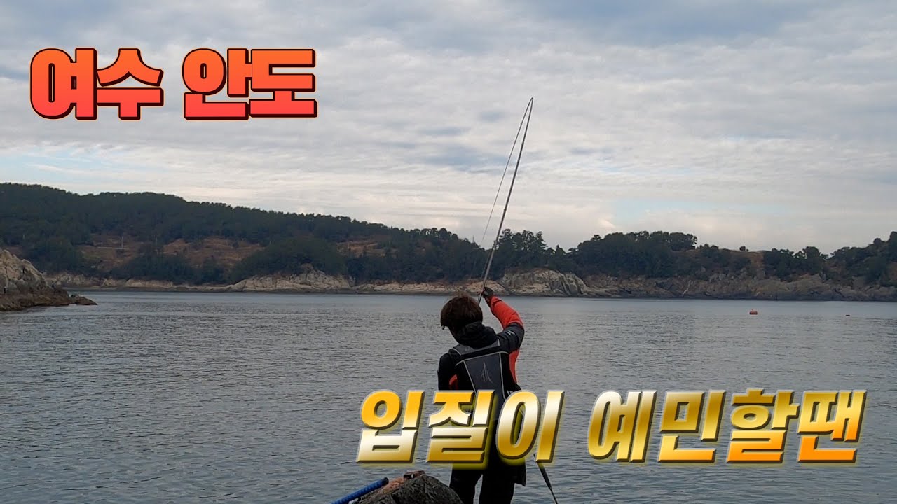 여수안도감성돔)입질이 예민할땐...쉽게 낚시합시다