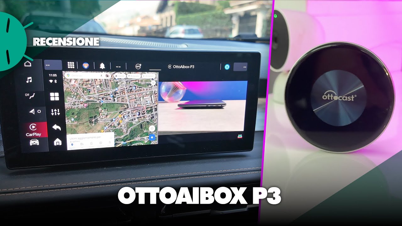 Recensione OTTOCAST P3 AI Box: l'UNICO box ANDROID per auto (con PlayStore) DAVVERO veloce