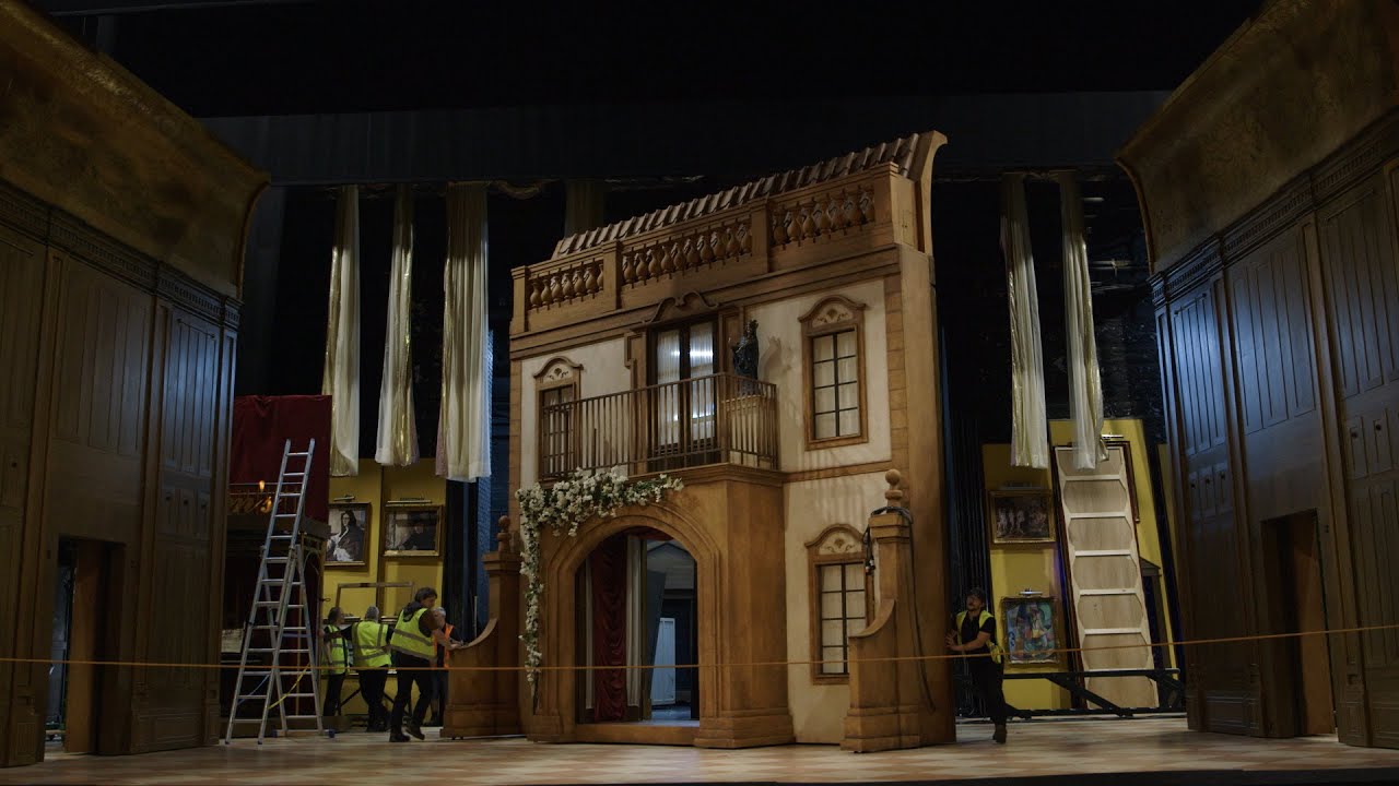 One set, three operettas: The Merry Widow, Trial by Jury and A Matter of Misconduct!
