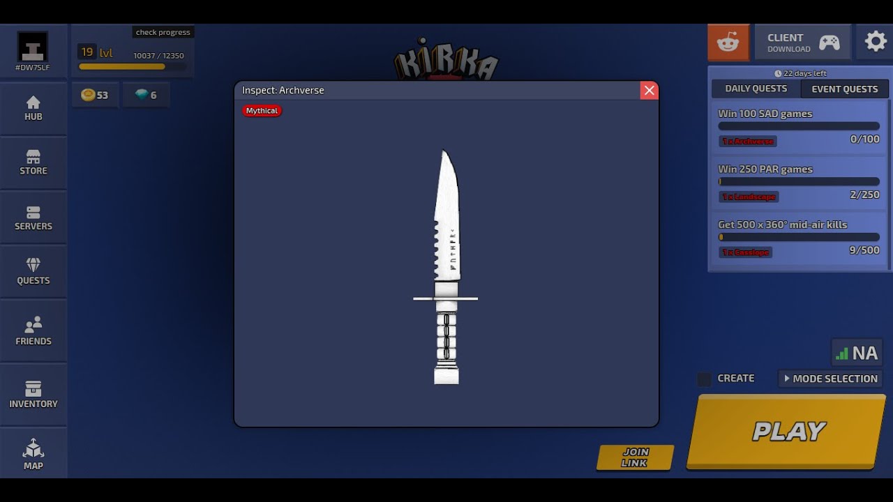 kirka.io  - best even quest skins