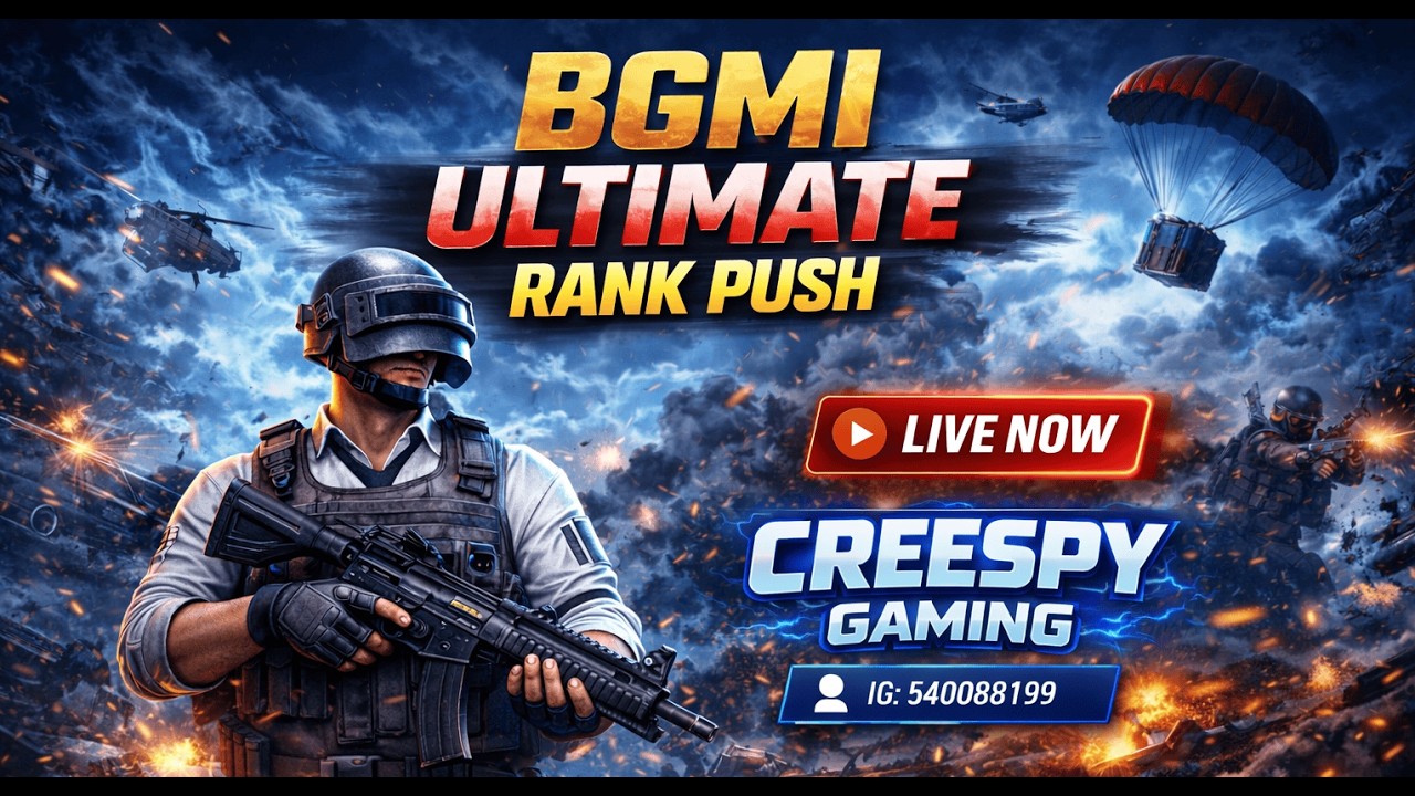 CREESPY GAMING || BGMI RANK PUSH 🔥LATEST SEASON LIVE