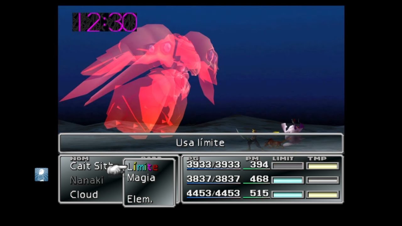 FINAL FANTASY VII : Emerald Weapon Boss (Caith Sith limit break exploit.)