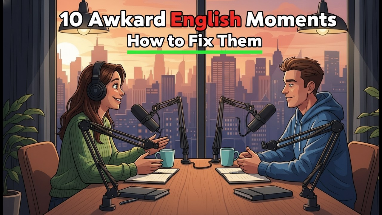 😅 10 Awkward English Moments | How to Fix Them & Speak Naturally!