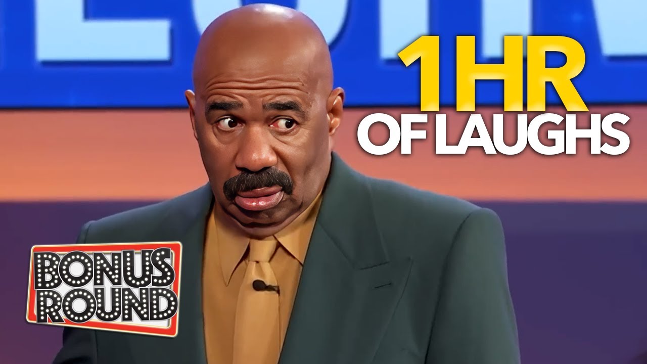 1HR of FUNNY Family Feud with Steve Harvey!