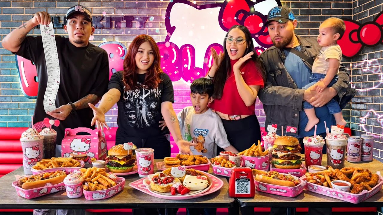 COMPRÉ TODO EL MENÚ DEL RESTAURANTE DE HELLO KITTY 🤑😍
